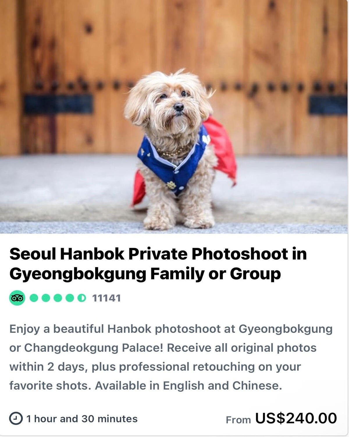 Seoul Hanbok Private Photoshoot in Gyeongbokgung Family or Group